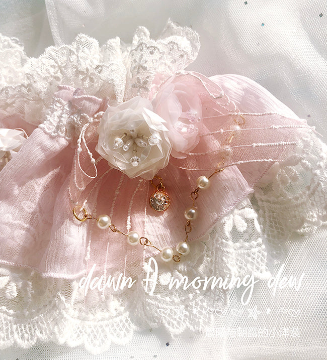 Dawn and Morning - Flower Wedding Lolita Accessories Headdress Set