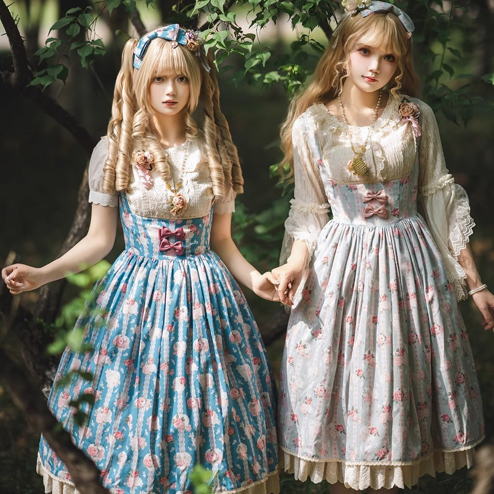 Miss Point - Lilyka Garden - Classic Lolita Headdress and Necklace Brooch Bow Trailing