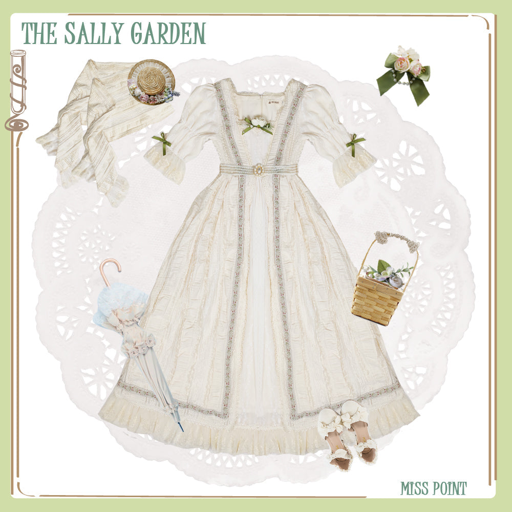 Miss Point - The Sally Gardens - Elegant Lolita Lotus Sleeves OP Dress