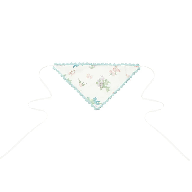 With PUJI - Oriole Time - Country Lolita JSK and OP Dress, Floral and Bird Print