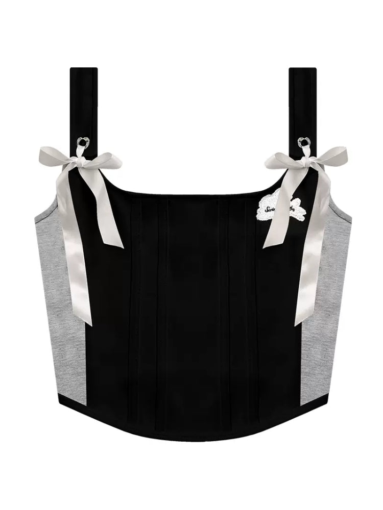 Retro short slim top【s0000007817】