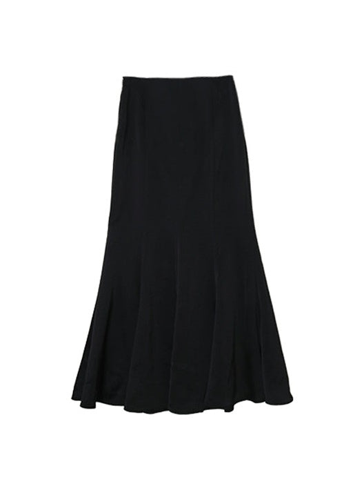 Satin Slim Long Mermaid Skirt