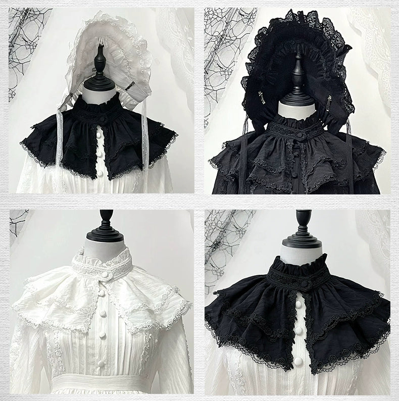 Sanshanjiu - A Quiet Place - Nun Style Gothic Lolita OP Dress