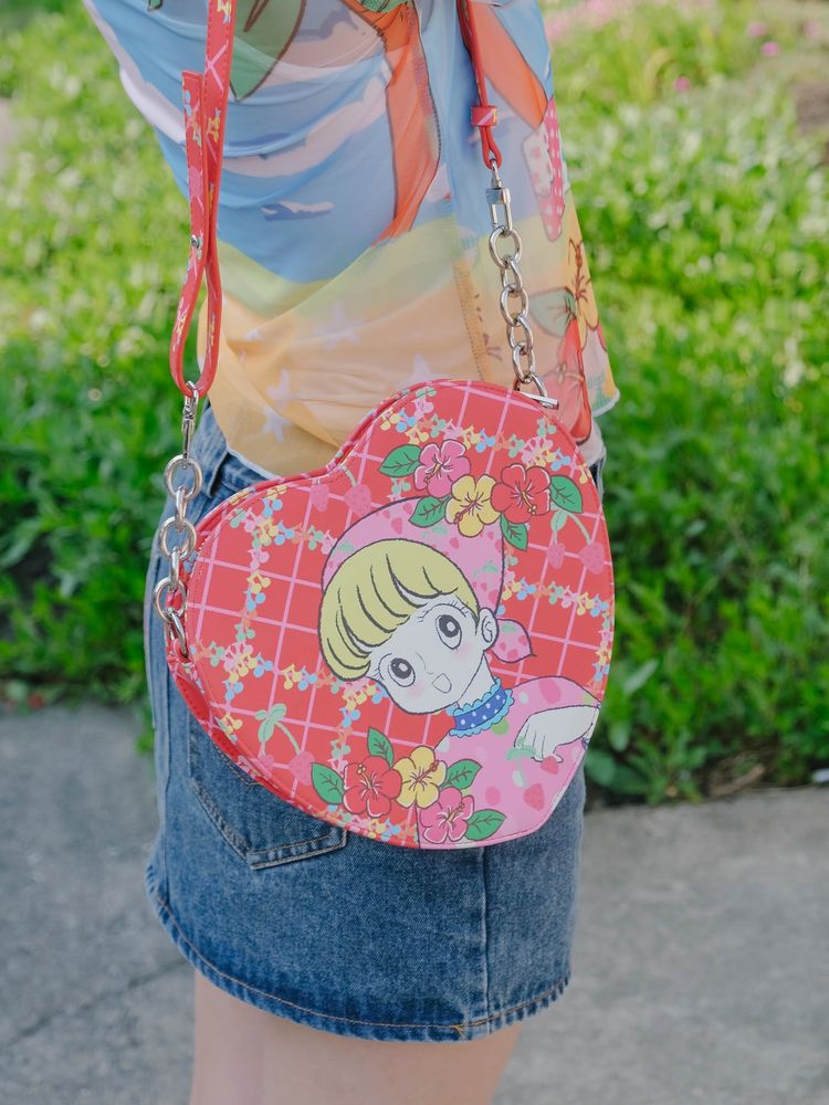 Printed shoulder bag【s0000008737】