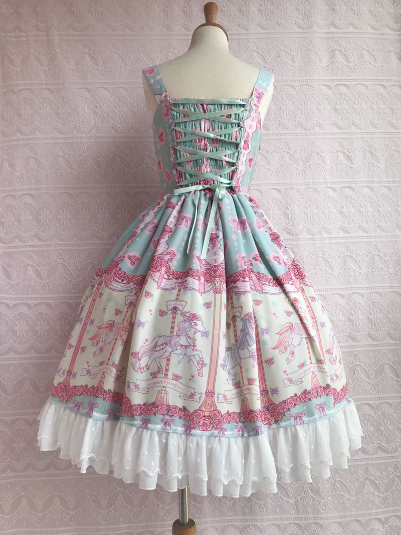 Yilia - Rose Carousel - Chiffon JSK Dress