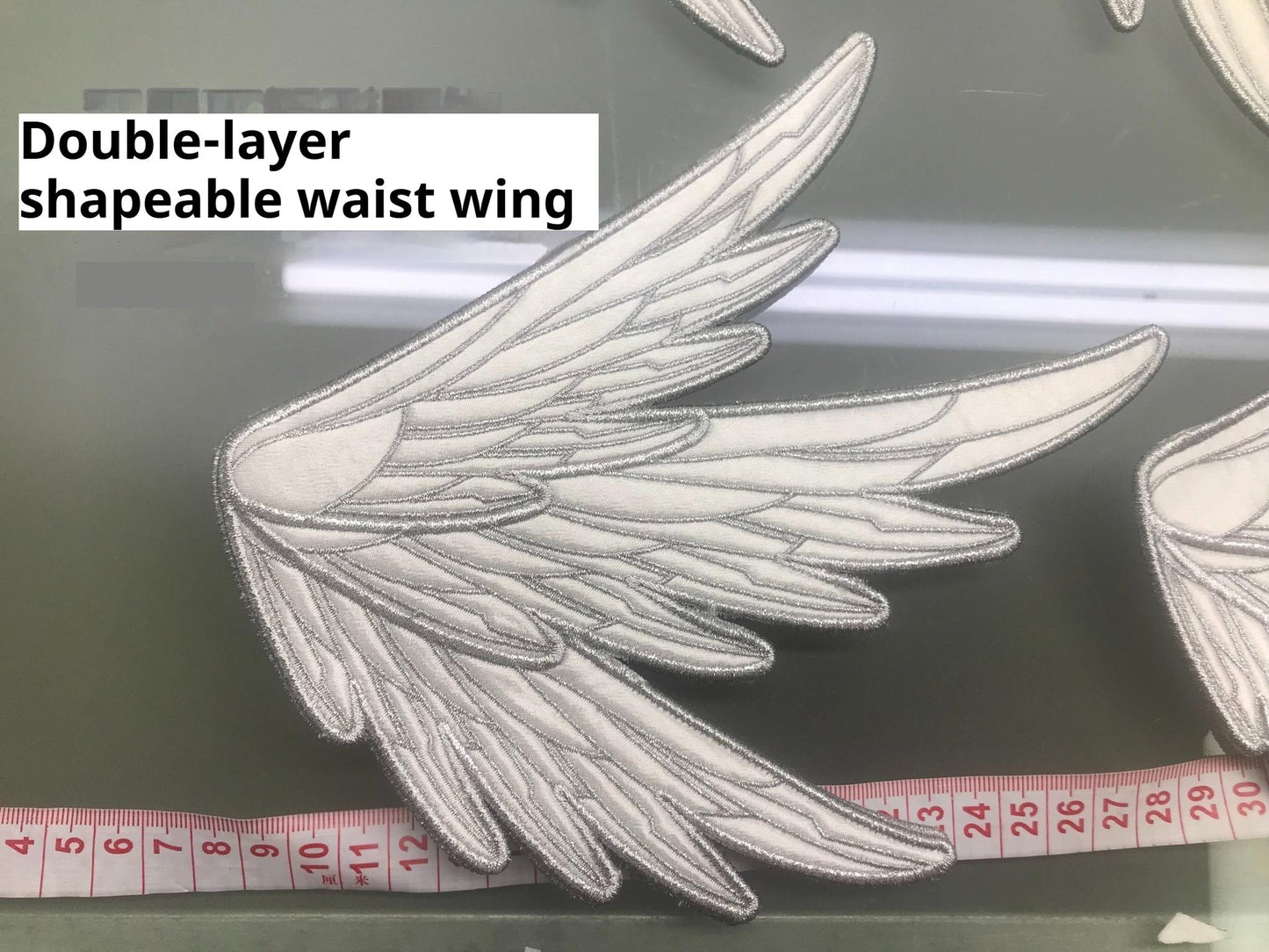 LustrE - Metallic Angel Black - Gothic Lolita Rhinestone Top & Ruffled Skirt Set