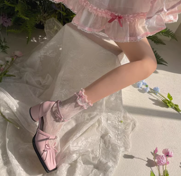 WAGUIR - Kawaii Lolita Thin Lace Socks
