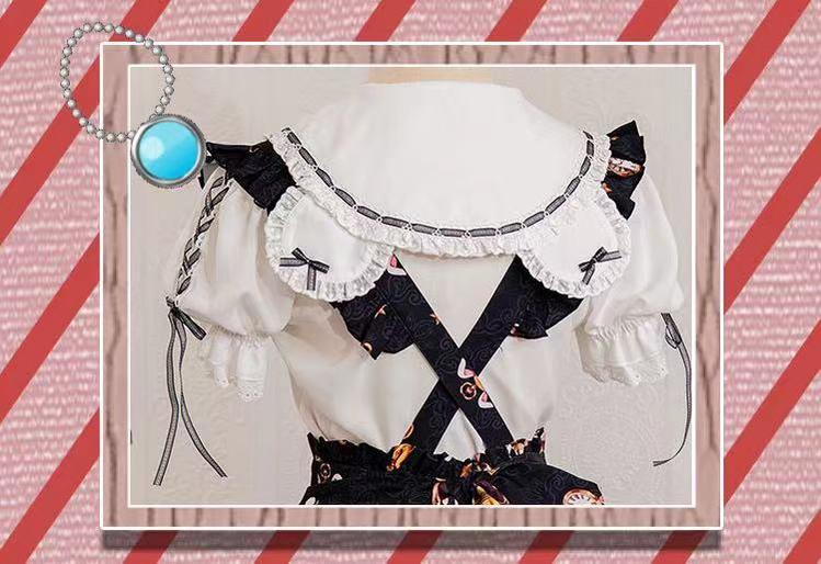 Ocelot - Crown Bear - Kawaii Lolita SK Daily Chiffon Skirt