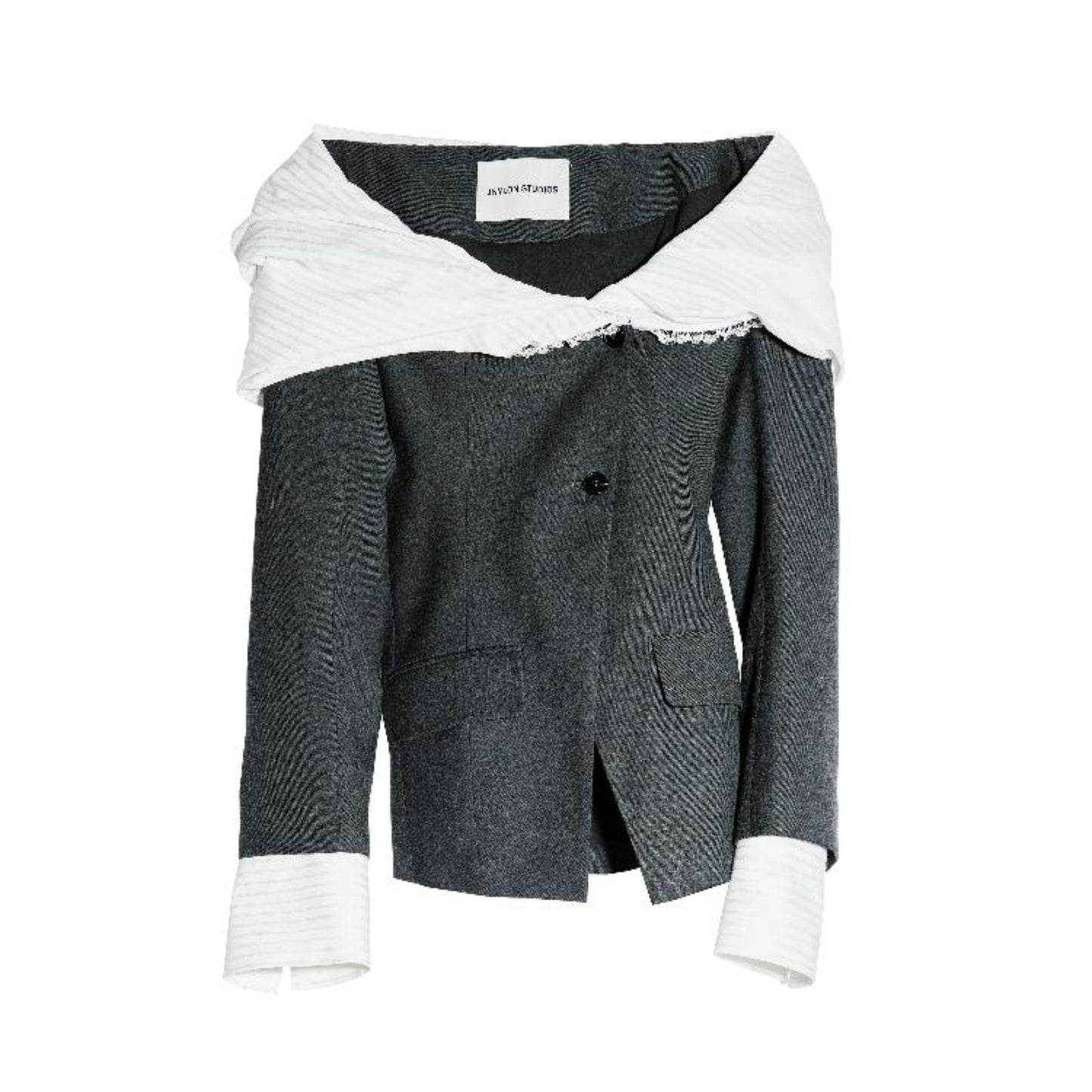 Elegant Color Clash Blazer Top