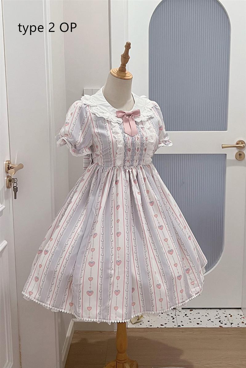 Eternity Spring - Barbie Bear - Sweet Lolita Bear Print JSK and OP