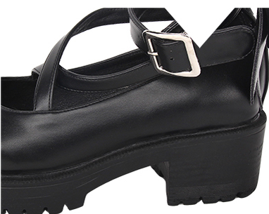 Angelic Imprint - Punk Lolita Black Platform Shoes