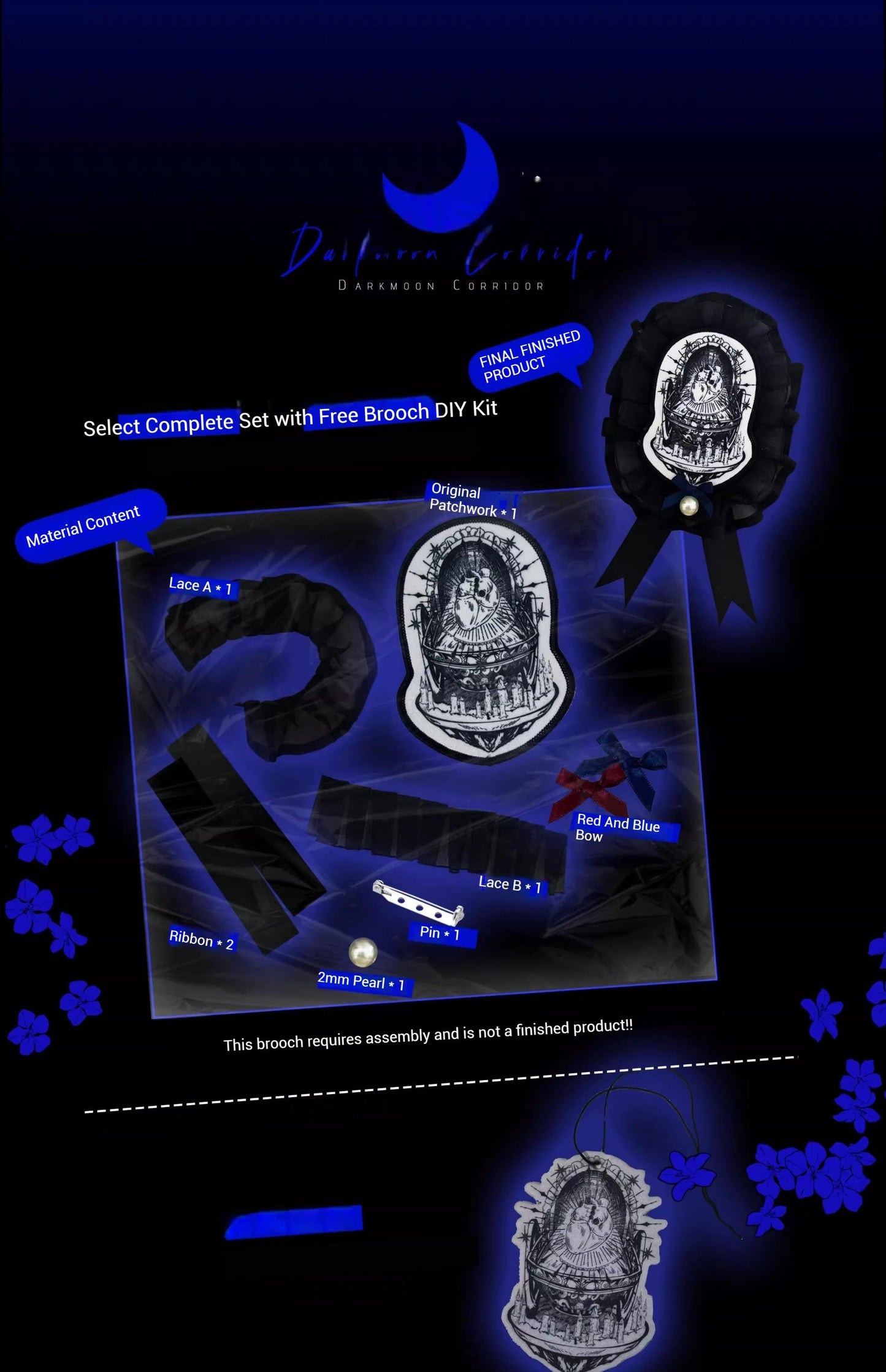 Caged Bird Hotel - Eclipsed Moon Gallery - Plus Size Halloween Gothic Lolita Skirt & Bodice Set