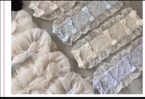 Original Design - Heart Flutter Love - Sweet Lolita Accessoriy Set and Inner Wear Multicolors