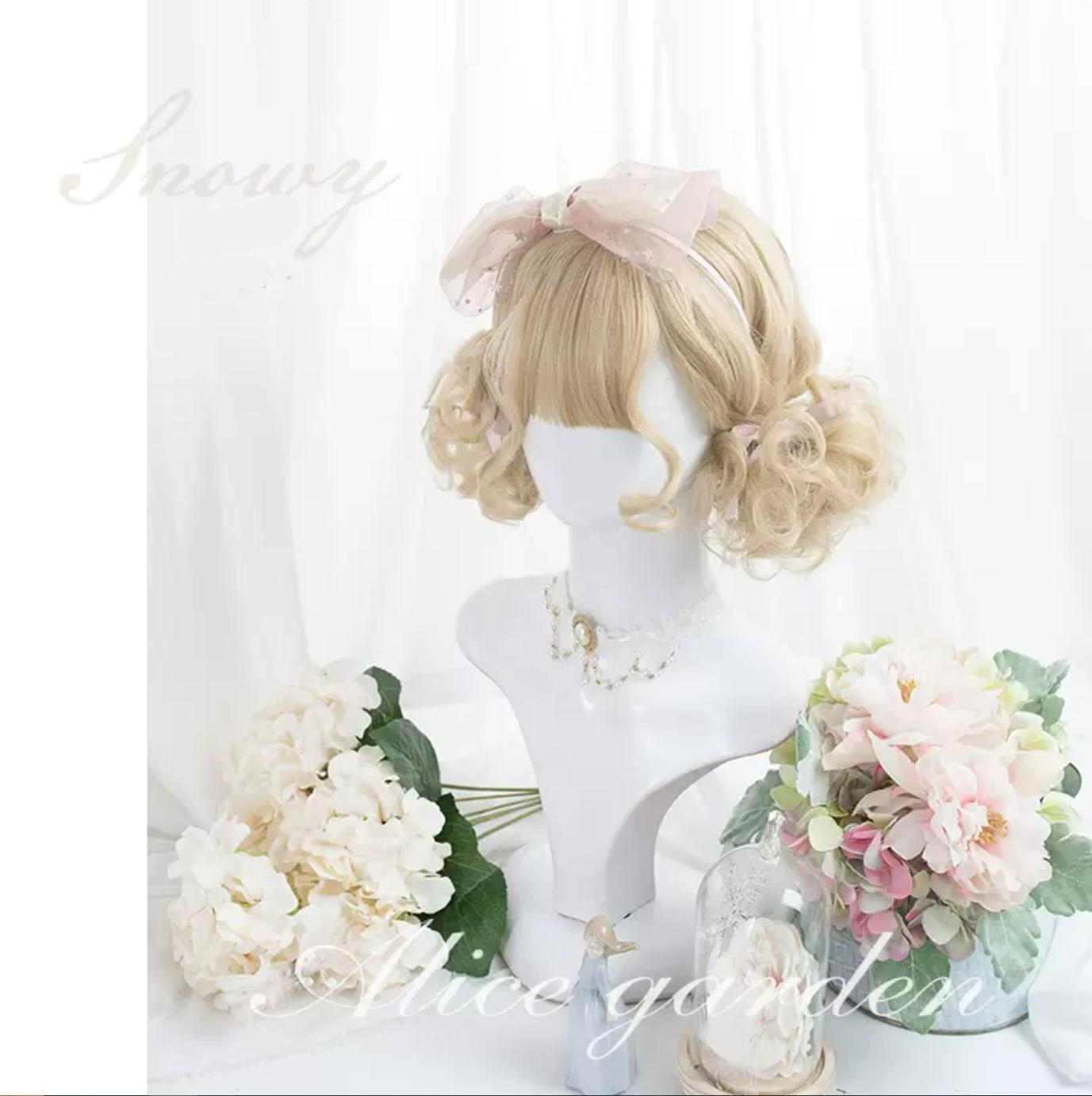 Alicegarden - Kawaii Casual Lolita Blonde Curly Wig