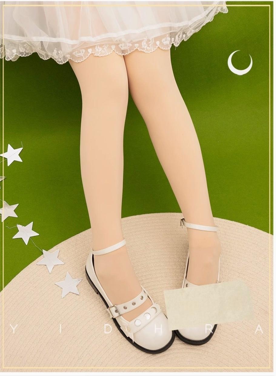 Yidhra - Christmas Lolita Pantyhose with Calf Lace Decoration