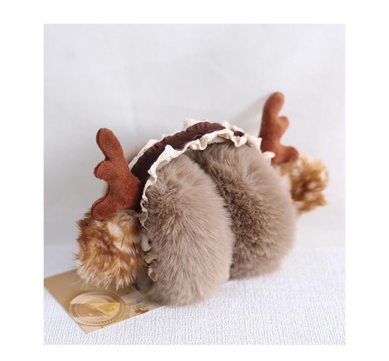 Xiaogui - Christmas Foldable Antlers Earmuffs Lolita KC