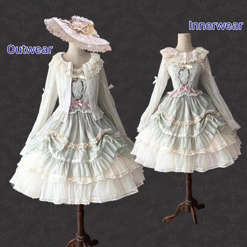 Teddy Bear - Sheer Lolita Cardigan Long Sleeve Lolita Cape Rabbit Ear