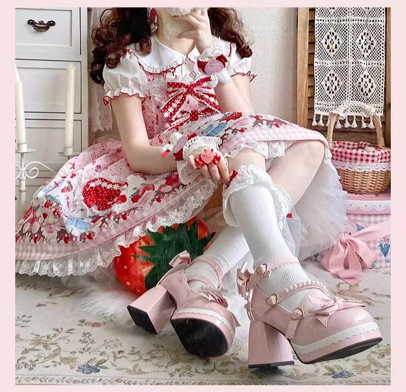 Witch's Night - Crush Complex - Sweet Lolita Heel Shoes, Pearls & Bows