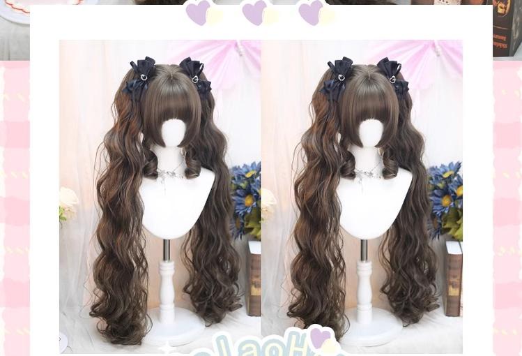 Dalao Home - Curly Lolita Wig Double Ponytails Natural Wig