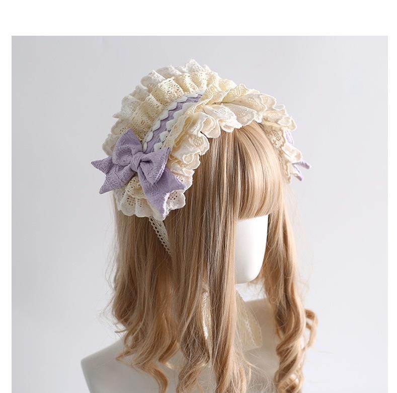 Xiaogui - Sweet Lolita Headband Lace Hairband Ballet Style