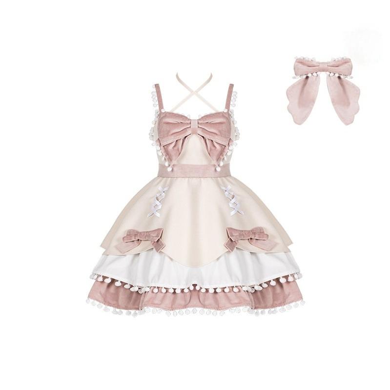 With PUJI - Confession Function - Wool Kawaii Lolita JSK Dress Suit