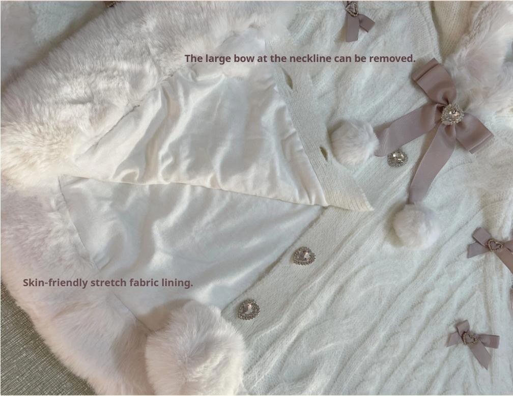 MIST - Sweet Bliss - Sweet Lolita Cape Winter Lolita Sweater Coat