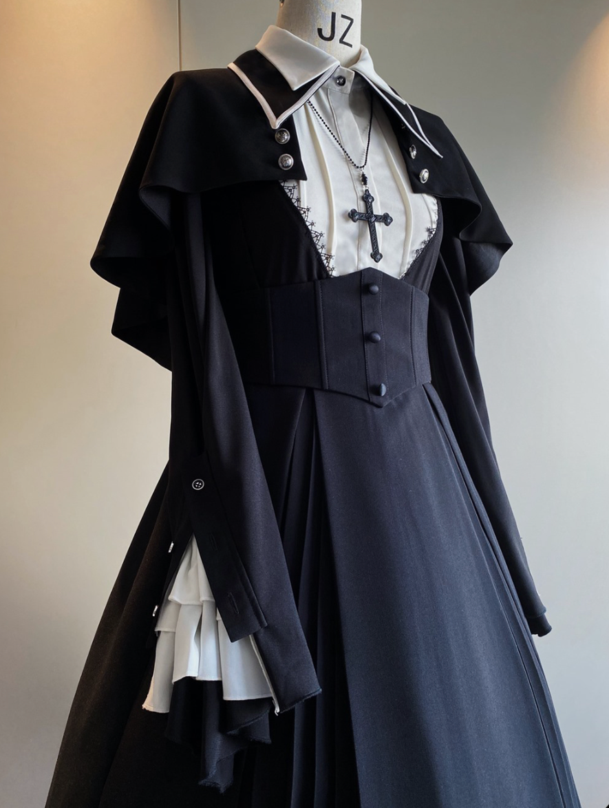 Susin Lolita - Cross Praise - Nun Style Gothic Lolita Dress and Blouse