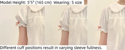 Walnut Museum- Toy Anniversary - Cotton Sweet Lolita Blouse, Bow Accents