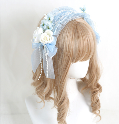 Xiaogui - Elegant Lolita Floral Lace Handmade Headband