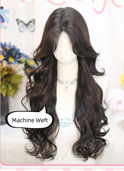 Dalao Home - Flower Season - 70 CM Lolita Wig Long Curls Eight Character Bangs