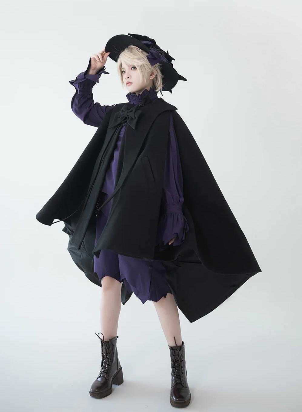 Princess Chronicles - Ouji Lolita Prince Black Bow Cloak