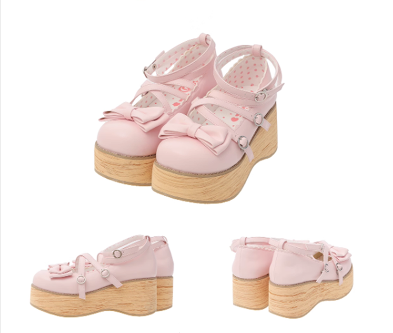 MODO - Sweet Lolita Round-Toe Platform Shoes