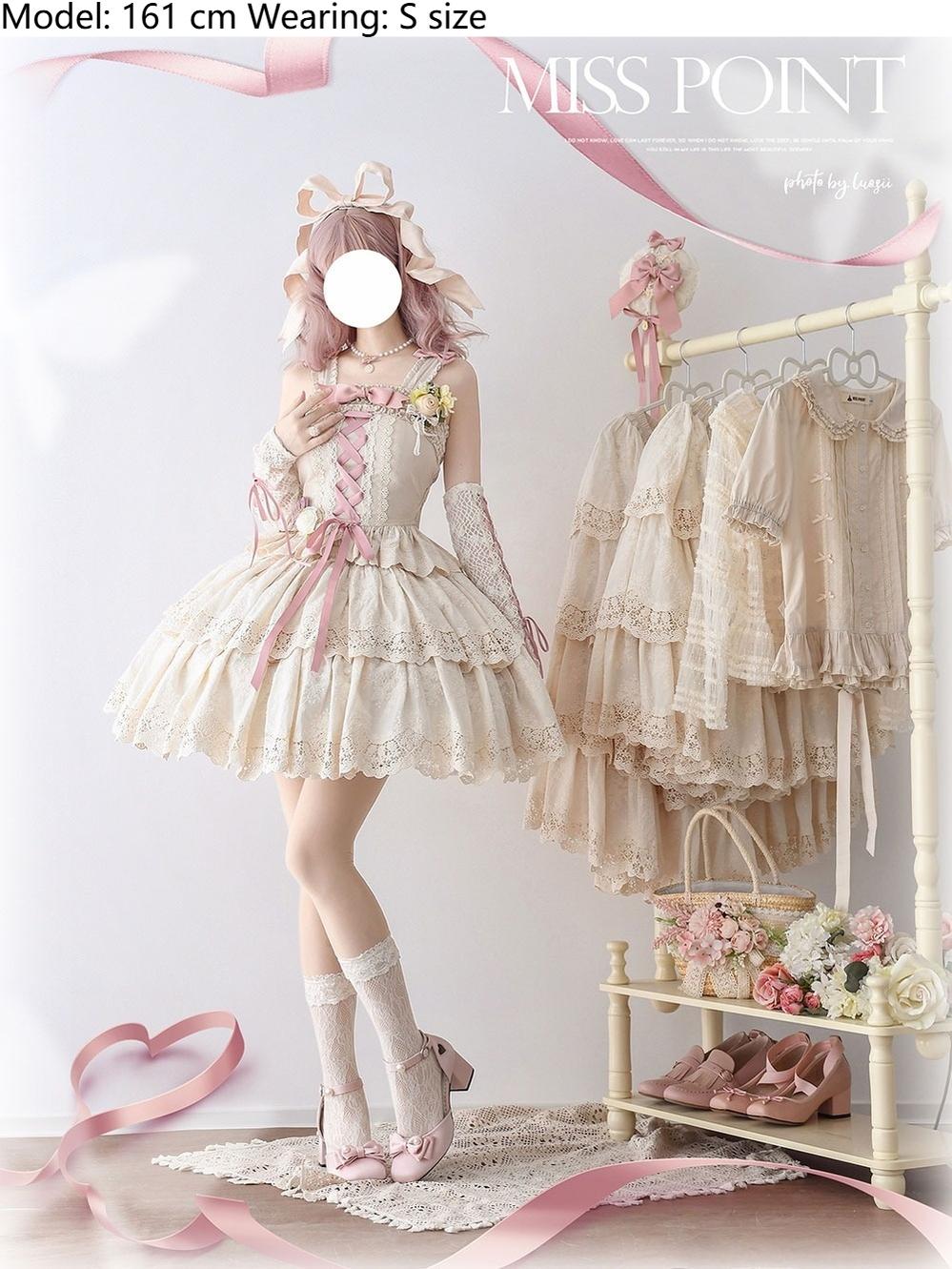 Miss Point - Forest Waltz - Classic Lolita Tiered Skirt Multi-layer Embroidered SK