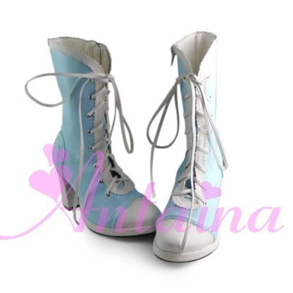 Antaina - Elegant Lolita Heel Boots Heel Shoes Multicolor