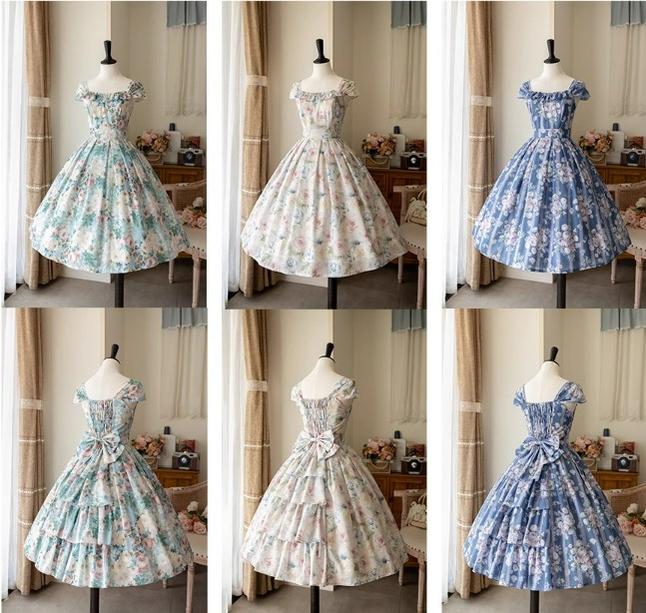 Forest Wardrobe - Forest Basket 3.0 - Vintage Lolita JSK Dress for Summer