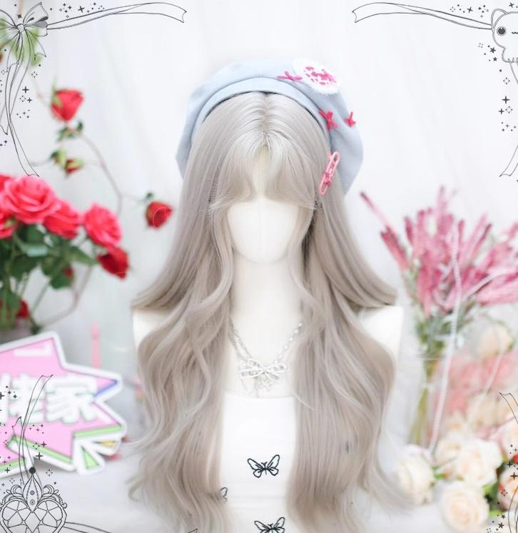 Dalao Home - Moon Sinking - Elegant Lolita Wigs Long Curly Griege Wigs