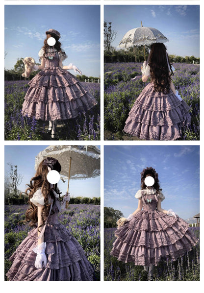 MEEKWIND - Miss Flora - Elegant Lolita Bodice Suit Tiered Skirt