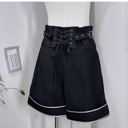 CastleToo - Rules of the Otherworld - Gothic Ouji Lolita Shorts Set with Embroidery Jacket