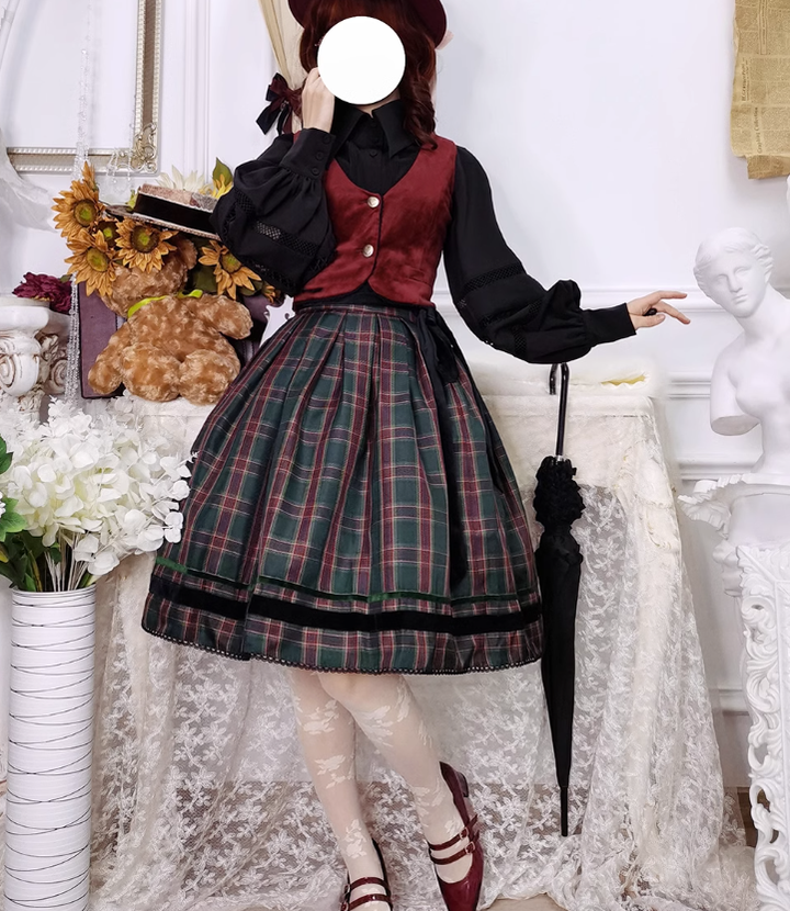 Miss Point - Ode to Joy - Elegant Lolita Winter Velvet Vest Customized