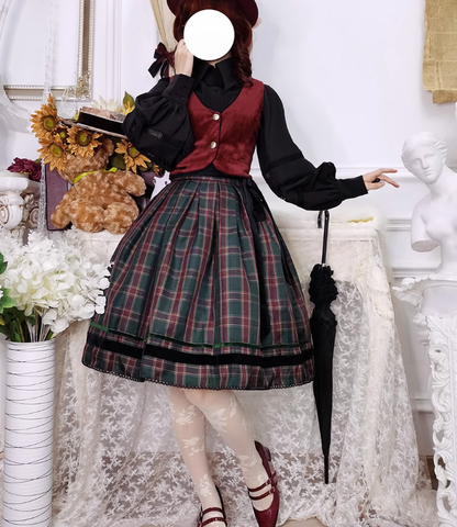 Miss Point - Ode to Joy - Elegant Lolita Winter Velvet Vest Customized