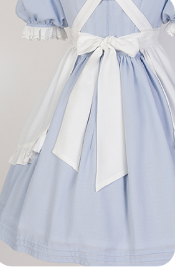 Letters from Unknown Star - Sweet Alice - Short Sleeves Maid Lolita OP