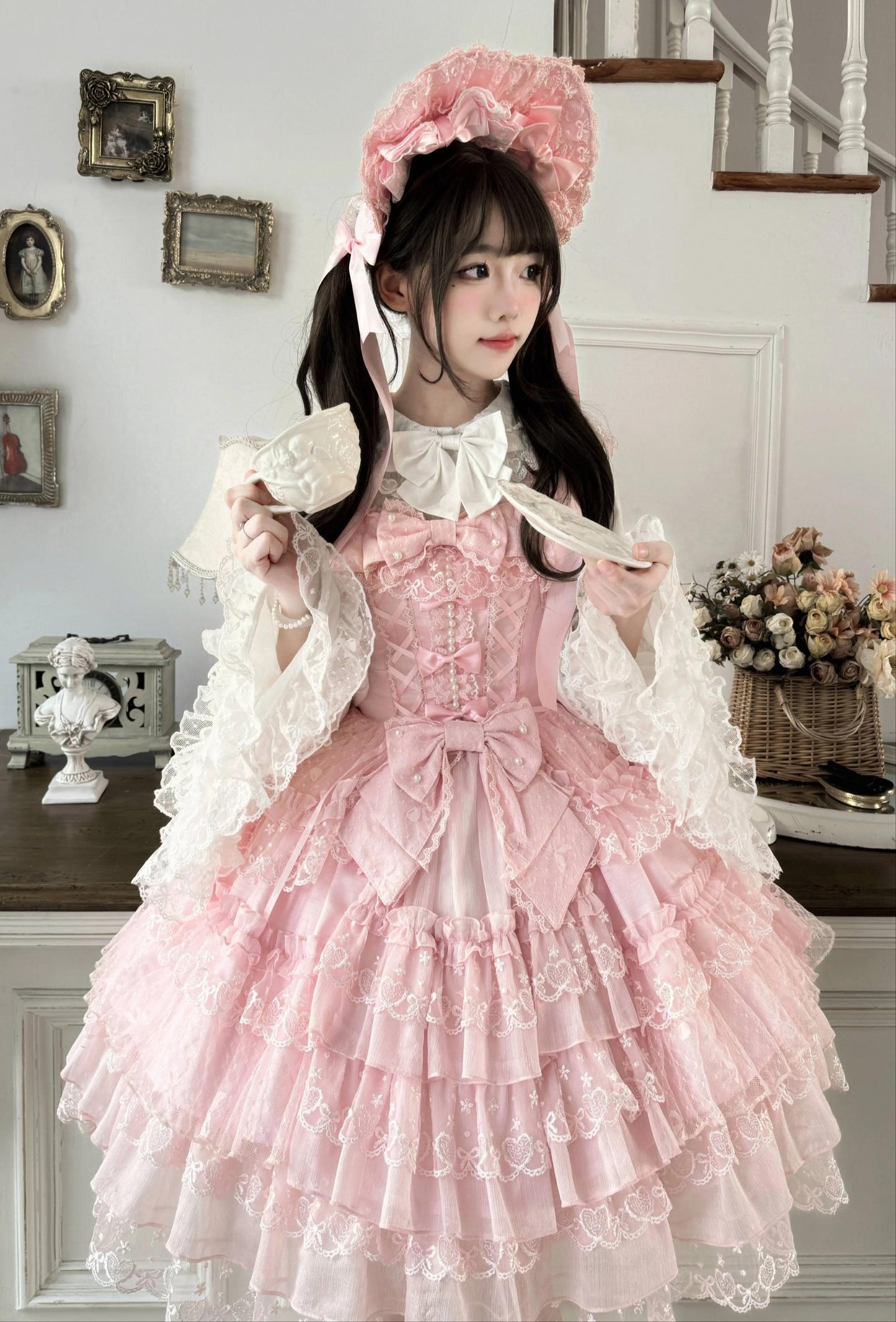 Sugar Girl - Love Overture - Sweet Lolita JSK, Tiered Ruffles Dress