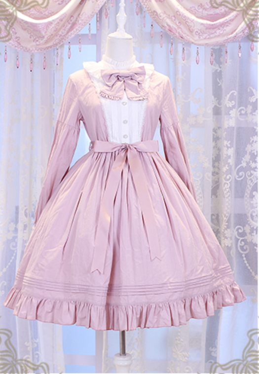 Chess Story - Vintage Lolita Long Sleeve OP Dress
