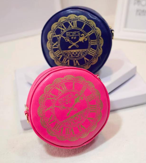 Kira - Alice Clock - Kawaii Lolita Shoulder Bag Round Lolita Crossbody Bag