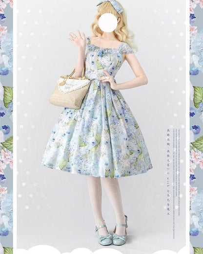 Forest Wardrobe - Forest Basket 3.0 - Vintage Lolita JSK Dress for Summer