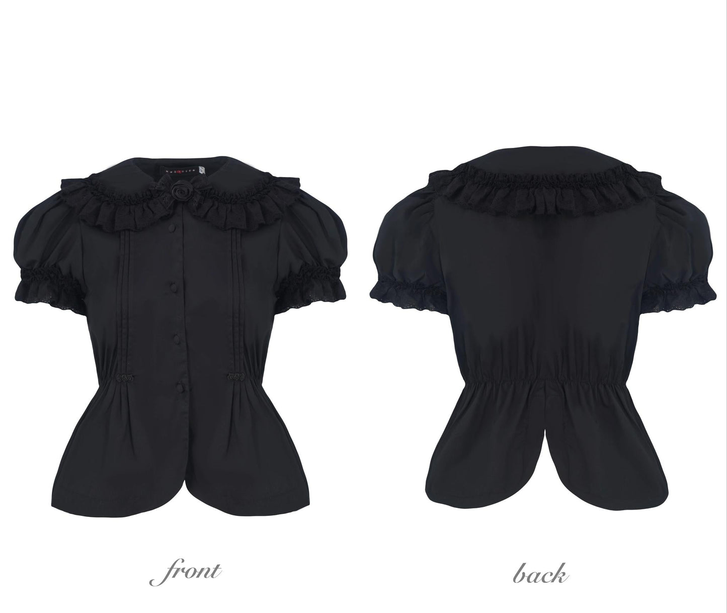 Nololita - Nightingale - Old School Lolita Shirt with Detachable Sleeves