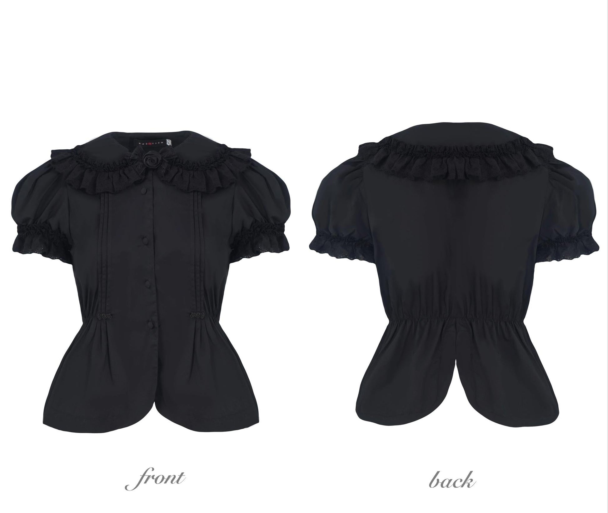 Nololita - Nightingale - Old School Lolita Shirt with Detachable Sleeves