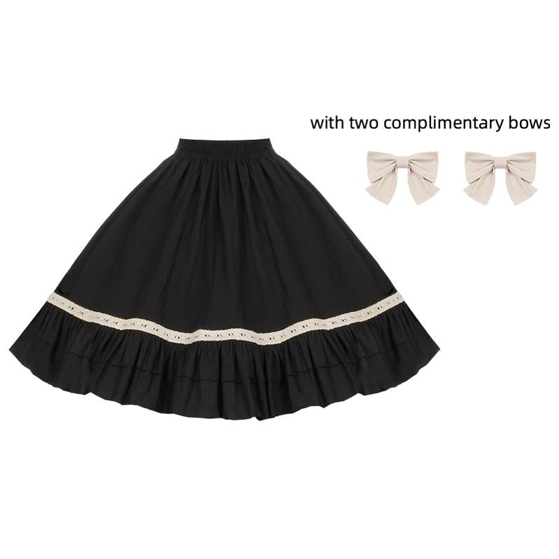 With PUJI - Chapter Seven - Spring Cotton Lolita OP Dress Doll-Like Dress