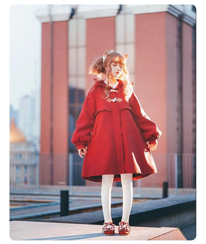 Fairy Cat - Sweet Lolita Coat Autumn and Winter Lolita Outwear