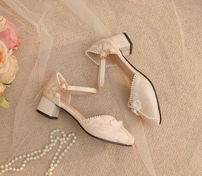 Yana - Heart Jade Yana - Qi Lolita Shoes Chunky Heels